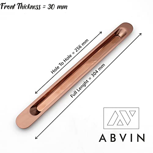 Slim Rosegold Concealed Sliding Door Handle and Concealed Door Pull Handle, for All Type Wardrobe & Cupboard Door, Also Fits All Type Drawer. ( 1 Pcs )
