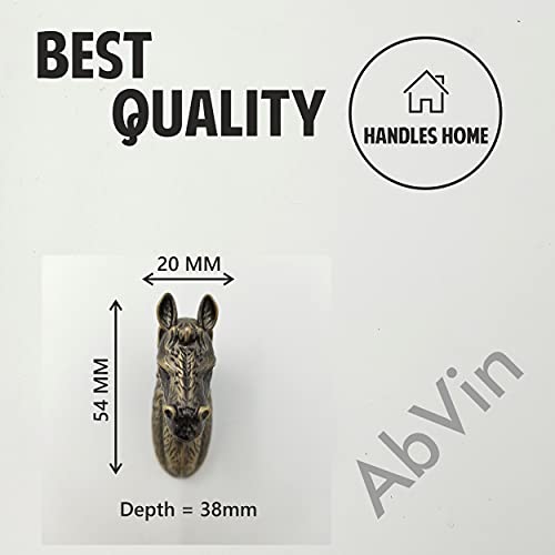 Horse Antique knobs for cabinets - Antique Finish - 1 pcs