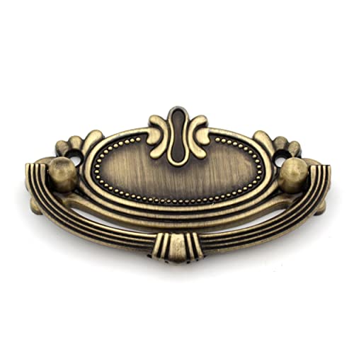 ABVIN Kadi Antique Carving Drop Pulls Vintage Antique Old Drawer Unique Cabinet Beautiful Drawer Knobs Decorative Dresser Drawer Pulls - Antique - 1 Pcs