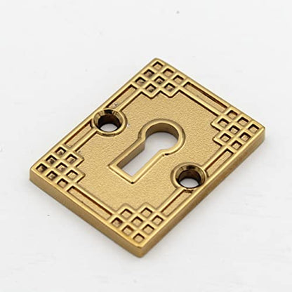 Golden Keyhole with Design, Pvd Gold Key Hole for Lock - 1 pcs