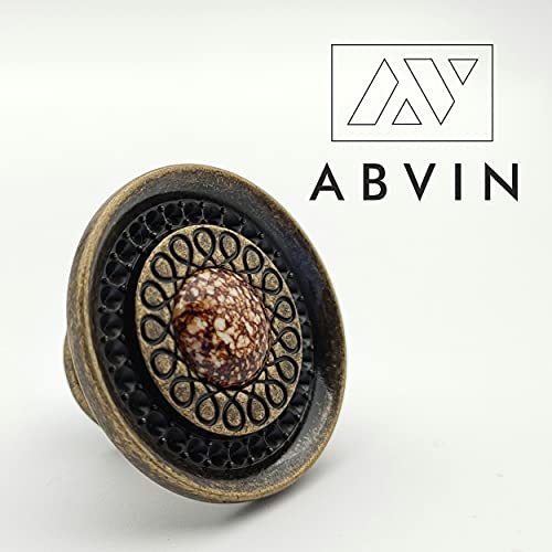 ABVIN Imported Marble Classic Knobs - Unique Cabinet Pulls, Beautiful Drawer Knobs, Decorative Knobs, Dresser Knobs, Drawer Pulls, Knobs and Pulls - 1 Pcs