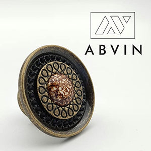ABVIN Imported Marble Classic Knobs - Unique Cabinet Pulls, Beautiful Drawer Knobs, Decorative Knobs, Dresser Knobs, Drawer Pulls, Knobs and Pulls - 1 Pcs