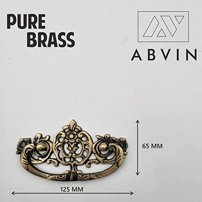 ABVIN Antique Carving Drop Pulls Vintage Antique Old Drawer Unique Cabinet Beautiful Drawer Knobs Decorative Dresser Drawer Pulls - Antique - 1 Pcs