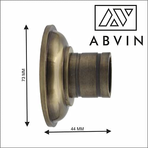 Heavy Antique Wall to Wall Bracket for 1 Inch Curtain Rod - 1set ( 2 pcs )