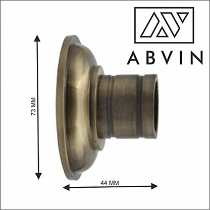 Heavy Antique Wall to Wall Bracket for 1 Inch Curtain Rod - 1set ( 2 pcs )