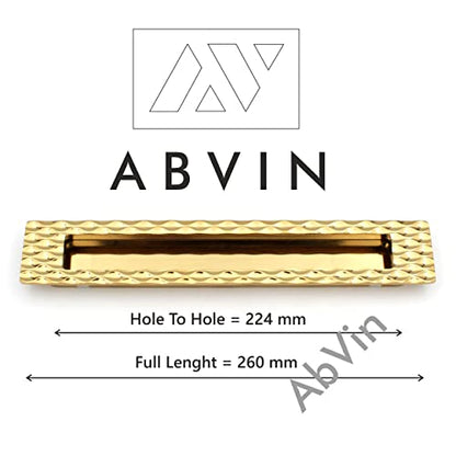 Pvd Gold Concealed Sliding Door Handle and Concealed Door Slide Handle , Door Handle and Concealed Door Pull Handle, Drawer Handles , Handles for Sliding wardrobes ( 1 Pcs )