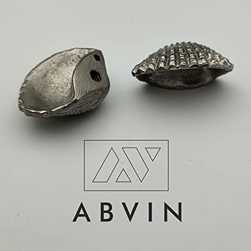 ABVIN Solid Brass Shell Knobs - Unique Cabinet Pulls, Beautiful Drawer Knobs, Decorative Knobs, Dresser Knobs, Drawer Pulls, Knobs and Pulls - 1 Pcs