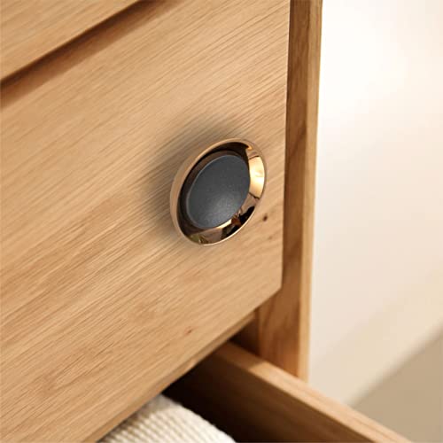 Grey Rosegold Round Knob for Cabinet Drawers - 1 pcs (Large)