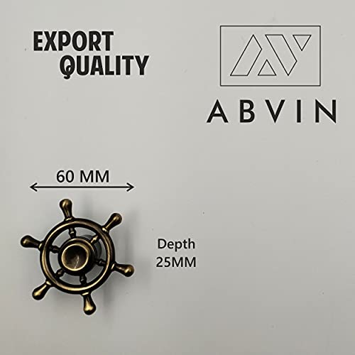 Ship Wheel Shape Knobs for Drawers - Antique Finish - 1 PCS