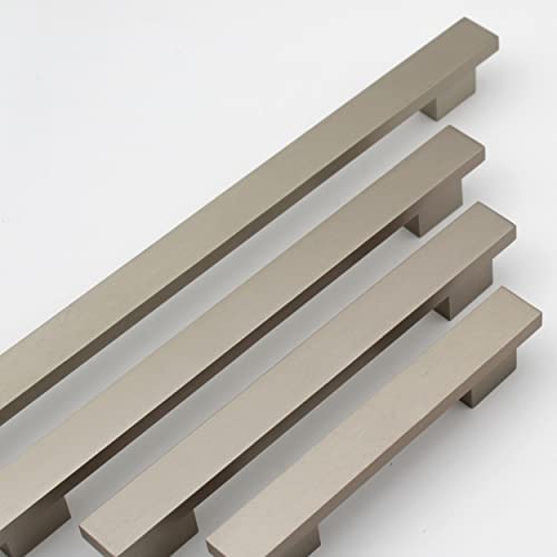 ABVIN Premium Rectangular SS Matt Bar Handles, Modern Gold Cabinet Hardware, Furniture Pulls for Doors, Cabinets, Cupboards & Drawers ( 1 pcs )