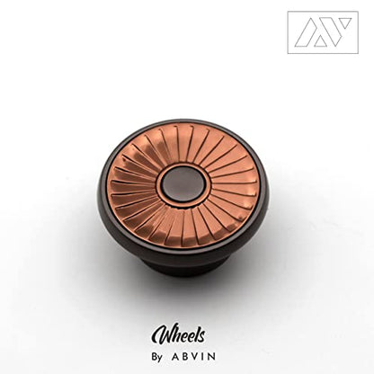 Grey Gold Round Knobs Unique Cabinet Pulls, Beautiful Drawer Knobs, Decorative Knobs, Dresser Knobs, Drawer Pulls, Knobs and Pulls ABVIN0011 - 1 pcs