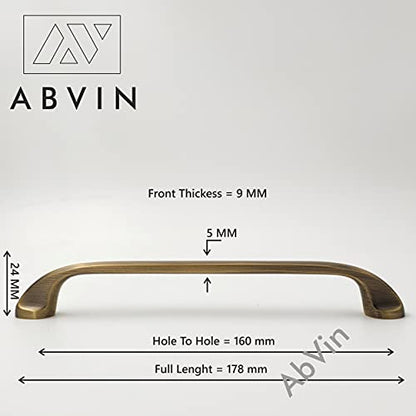 Premium Solid Brass Bar Handles, Modern Gold Cabinet Hardware, Furniture Pulls for Doors, Cabinets, Cupboards & Drawers ( 1 pcs )