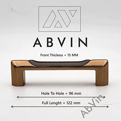 Dual Grey Gold Cabinet Handles for Cabinet Hardware, Furniture Pulls for Doors, Cabinets, Cupboards & Drawers - 1 pcs