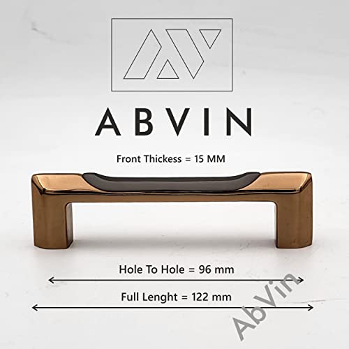 Dual Grey Gold Cabinet Handles for Cabinet Hardware, Furniture Pulls for Doors, Cabinets, Cupboards & Drawers - 1 pcs