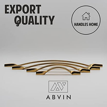 ABVIN PVD Gold Cabinet Handles , Cabinet Hardware, Furniture Pulls for Doors, Handles for Wardrobe - 1 pcs