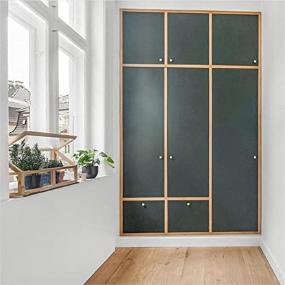 Solid Brass Round Knobs for Cabinet Kitchen Drawer Pulls knob ( 30 mm ) - Satin Brass - 1 Pcs