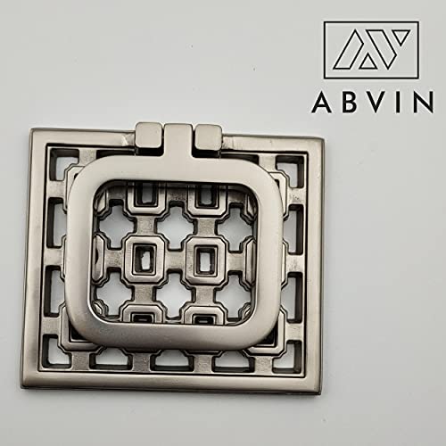 ABVIN Modern Drop Pull with Jali Design , Drawer Handles - ss Finish - 1 pcs