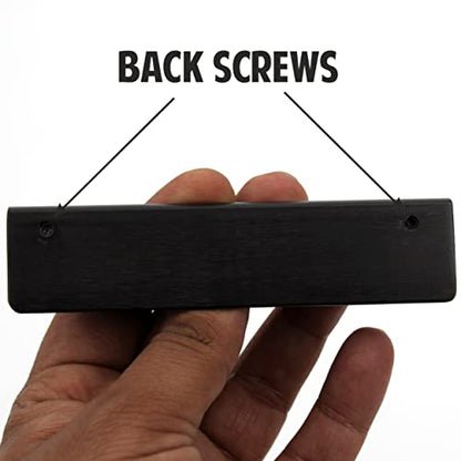 Premium Matt Black Bar Handles, Modern Cabinet Hardware, Furniture Pulls for Doors, Cabinets, Cupboards & Drawers Profile Type - Matt Black ( 1 pcs )