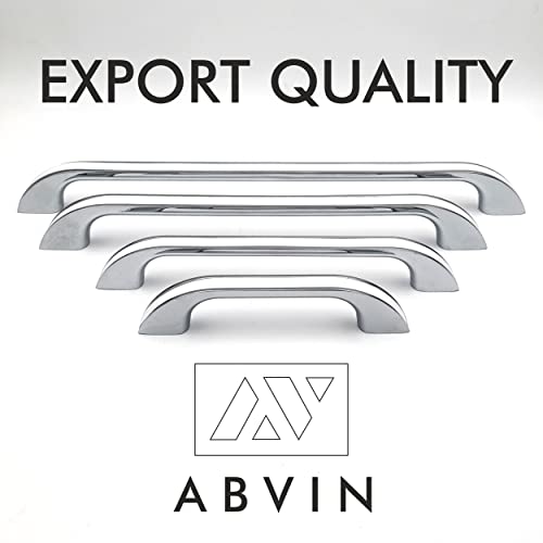ABVIN Premium White Chrome Bar Handles, Modern Gold Cabinet Hardware, Furniture Pulls for Doors, Cabinets, Cupboards & Drawers ( 1 pcs )