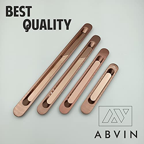 Slim Rosegold Concealed Sliding Door Handle and Concealed Door Pull Handle, for All Type Wardrobe & Cupboard Door, Also Fits All Type Drawer. ( 1 Pcs )