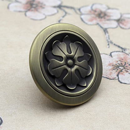 Premium Flower Round Knobs Unique Cabinet Pulls, Beautiful Drawer Knobs, Decorative Knobs, Dresser Knobs, Drawer Pulls, Knobs and Pulls - 1 pcs