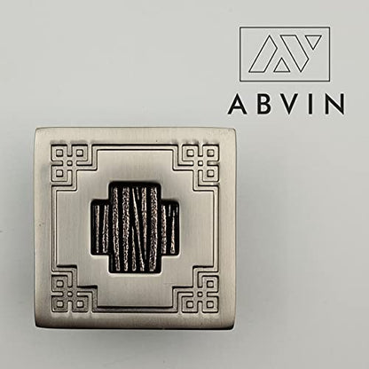 ABVIN Modern Square knobs for Drawers , knobs for Cabinet - SS Finish - pcs