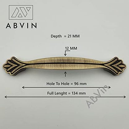 ABVIN Flower Antique Handles for Cabinet Hardware, Furniture Pulls for Doors, Cabinets, Cupboards & Drawers - 1 pcs