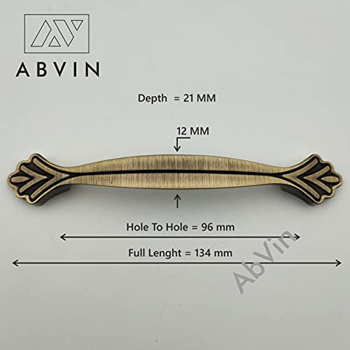 ABVIN Flower Antique Handles for Cabinet Hardware, Furniture Pulls for Doors, Cabinets, Cupboards & Drawers - 1 pcs