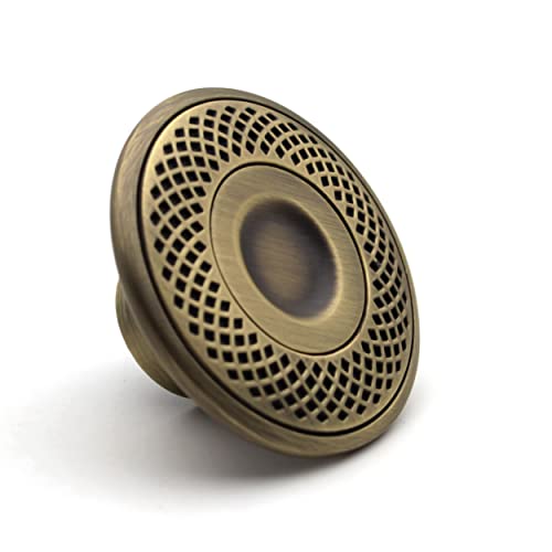 Premium Carving Round Knobs Unique Cabinet Pulls, Beautiful Drawer Knobs, Decorative Knobs, Dresser Knobs, Drawer Pulls, Knobs and Pulls - 1 pcs