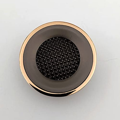 Grey Gold Round Knobs Textured Unique Cabinet Pulls, Beautiful Drawer Knobs, Decorative Knobs, Dresser Knobs, Drawer Pulls, Knobs and Pulls - 1 pcs