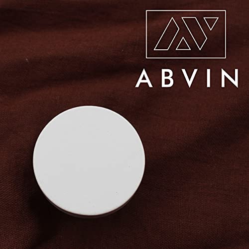 Solid Brass Round White Knobs for Kitchen Drawer Cabinet Wardrobe knob - White - 30mm - 1 Pcs