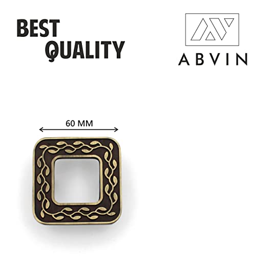 ABVIN Square Drawer Knobs Unique Cabinet Pulls, Beautiful Drawer Knobs, Decorative Knobs, Dresser Knobs, Drawer Pulls, Knobs and Pulls - 1 Pcs (4 Design)