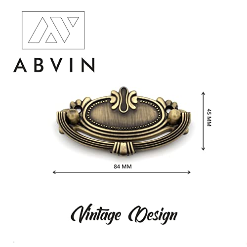 ABVIN Kadi Antique Carving Drop Pulls Vintage Antique Old Drawer Unique Cabinet Beautiful Drawer Knobs Decorative Dresser Drawer Pulls - Antique - 1 Pcs