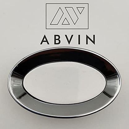 Oval Shape knob - Unique Cabinet Pulls, Beautiful Drawer Knobs, Decorative Knobs, Dresser Knobs, Drawer Pulls, Knobs and Pulls - Chrome White Finish - 1 pcs