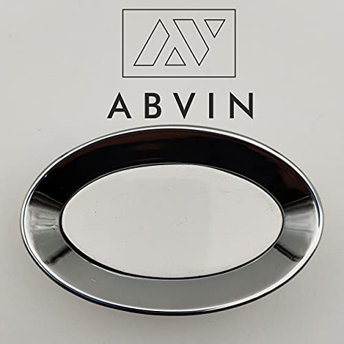 Oval Shape knob - Unique Cabinet Pulls, Beautiful Drawer Knobs, Decorative Knobs, Dresser Knobs, Drawer Pulls, Knobs and Pulls - Chrome White Finish - 1 pcs