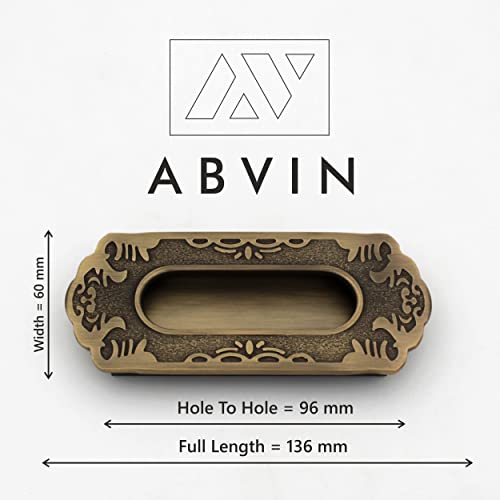 Vintage Antique Concealed Sliding Door Handle and Concealed Door Slide Handle , Door Handle and Concealed Door Pull Handle, Drawer Handles , Handles for Sliding wardrobes ( 1 Pcs )