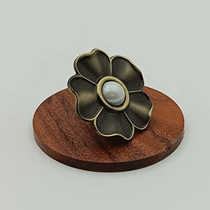 Marble Flower knobs for Cabinet Drawers , knob , Antique knobs - 1 pcs