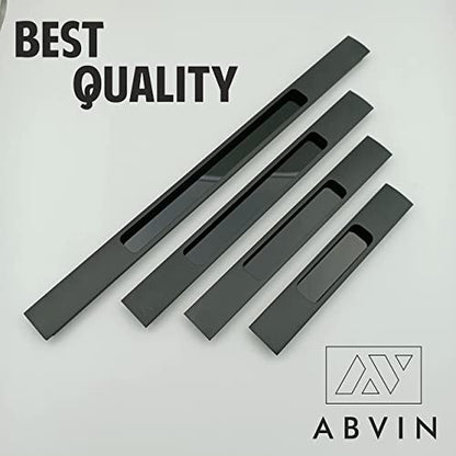 Slim Black Concealed Sliding Door Handle for All Type Wardrobe & Cupboard Door, Also Fits All Type Drawer. ( 1 Pcs )