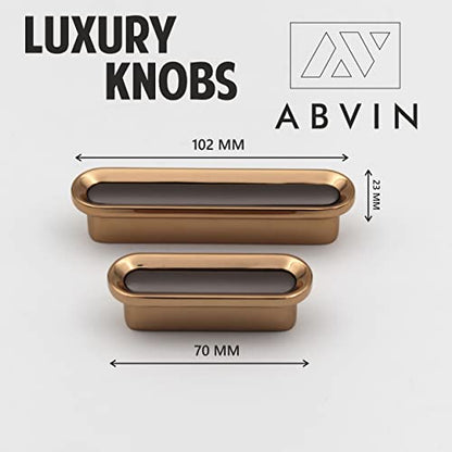 ABVIN Grey Golden Drawer Knobs Unique Cabinet Pulls, Beautiful Drawer Knobs, Decorative Knobs, Dresser Knobs, Drawer Pulls, Knobs and Pulls ABVIN009 - 1 Pcs