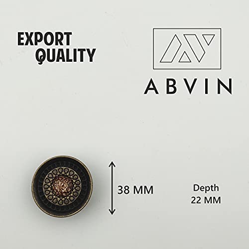 ABVIN Imported Marble Classic Knobs - Unique Cabinet Pulls, Beautiful Drawer Knobs, Decorative Knobs, Dresser Knobs, Drawer Pulls, Knobs and Pulls - 1 Pcs