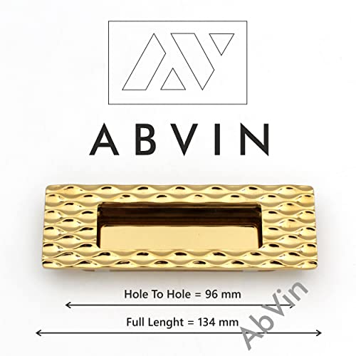 Pvd Gold Concealed Sliding Door Handle and Concealed Door Slide Handle , Door Handle and Concealed Door Pull Handle, Drawer Handles , Handles for Sliding wardrobes ( 1 Pcs )