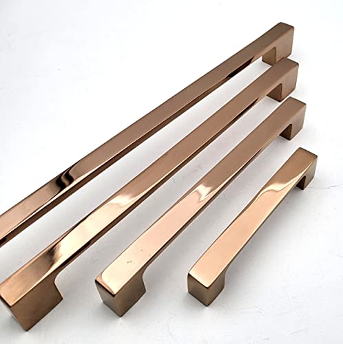ABVIN Premium PVD Rosegold Bar Handles, Modern Gold Cabinet Hardware, Furniture Pulls for Doors, Cabinets, Cupboards & Drawers ( 1 pcs )