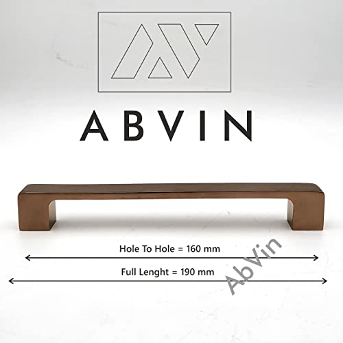 ABVIN Premium PVD Rosegold Bar Handles, Modern Gold Cabinet Hardware, Furniture Pulls for Doors, Cabinets, Cupboards & Drawers ( 1 pcs )