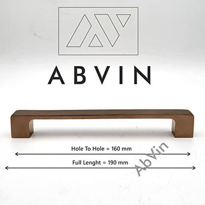 ABVIN Premium PVD Rosegold Bar Handles, Modern Gold Cabinet Hardware, Furniture Pulls for Doors, Cabinets, Cupboards & Drawers ( 1 pcs )