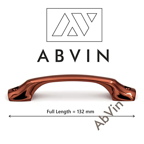 ABVIN Rosegold Copper Handles Outer Screws for Doors and Cabinets , Modern Gold Cabinet Hardware, Furniture Pulls for Doors, Cabinets, Cupboards & Drawers ( 1 pcs )