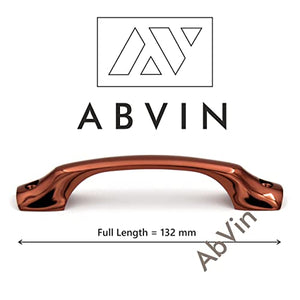 ABVIN Rosegold Copper Handles Outer Screws for Doors and Cabinets , Modern Gold Cabinet Hardware, Furniture Pulls for Doors, Cabinets, Cupboards & Drawers ( 1 pcs )