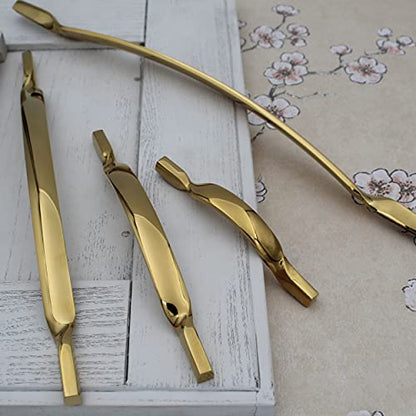 ABVIN PVD Gold Cabinet Handles , Cabinet Hardware, Furniture Pulls for Doors, Handles for Wardrobe - 1 pcs
