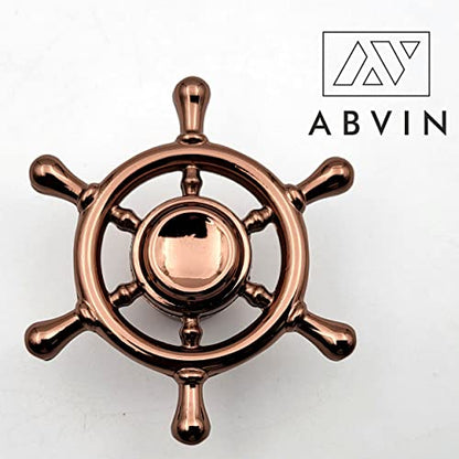 Ship Wheel Shape Knobs for Drawers - Rose Gold - 1 PCS