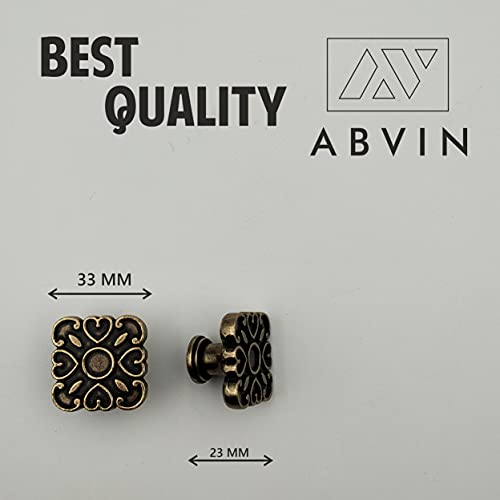 Imported Antique Four Heart Knobs for Kitchen Drawer Cabinet Wardrobe knob - 1 pcs