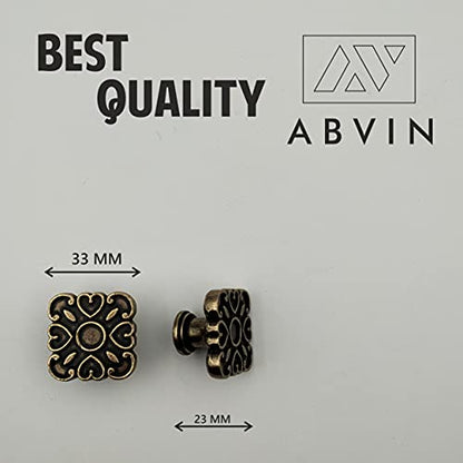 Imported Antique Four Heart Knobs for Kitchen Drawer Cabinet Wardrobe knob - 1 pcs